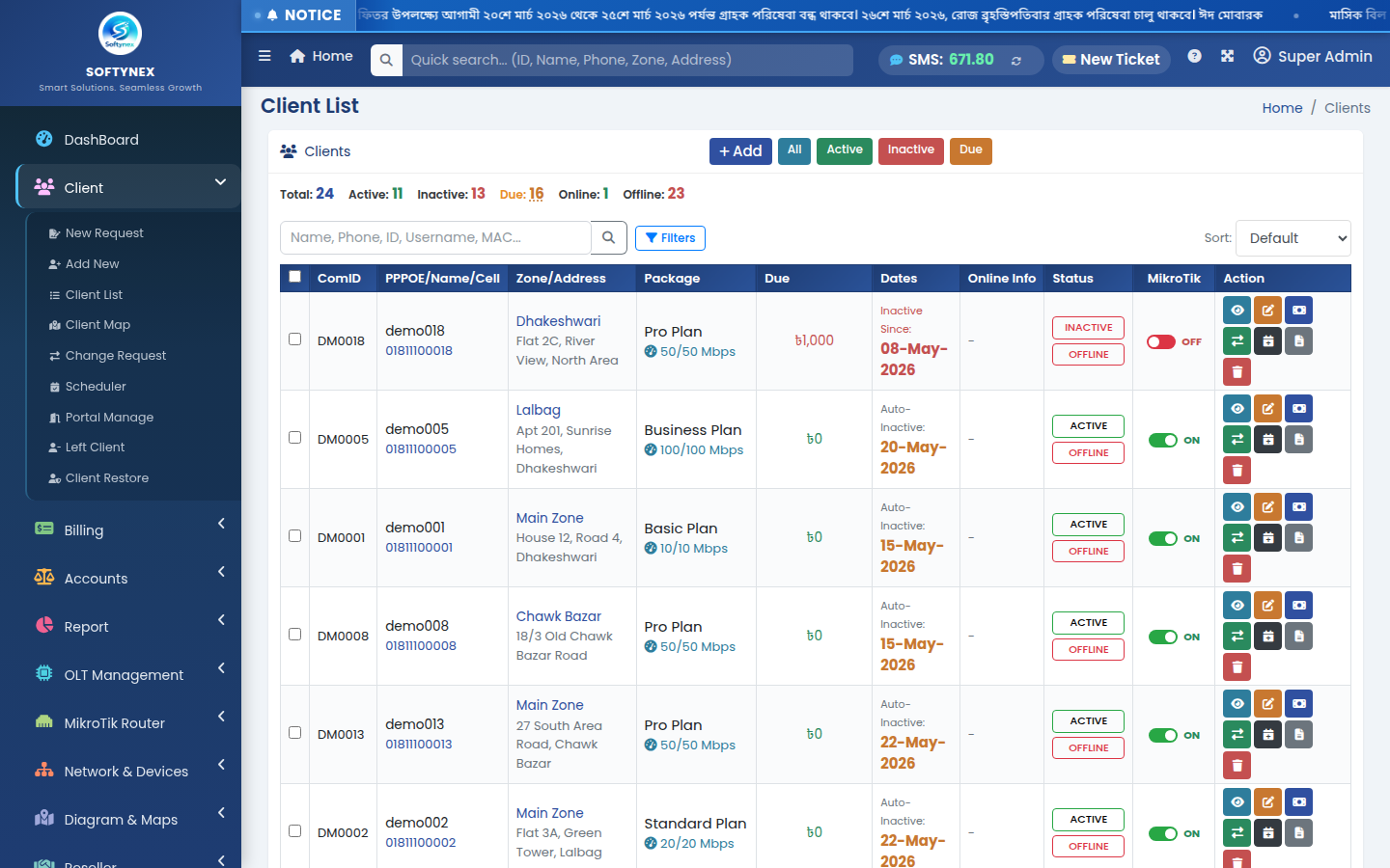 Client Management